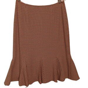 INC Tan and Pink Checker Skirt Size 2P